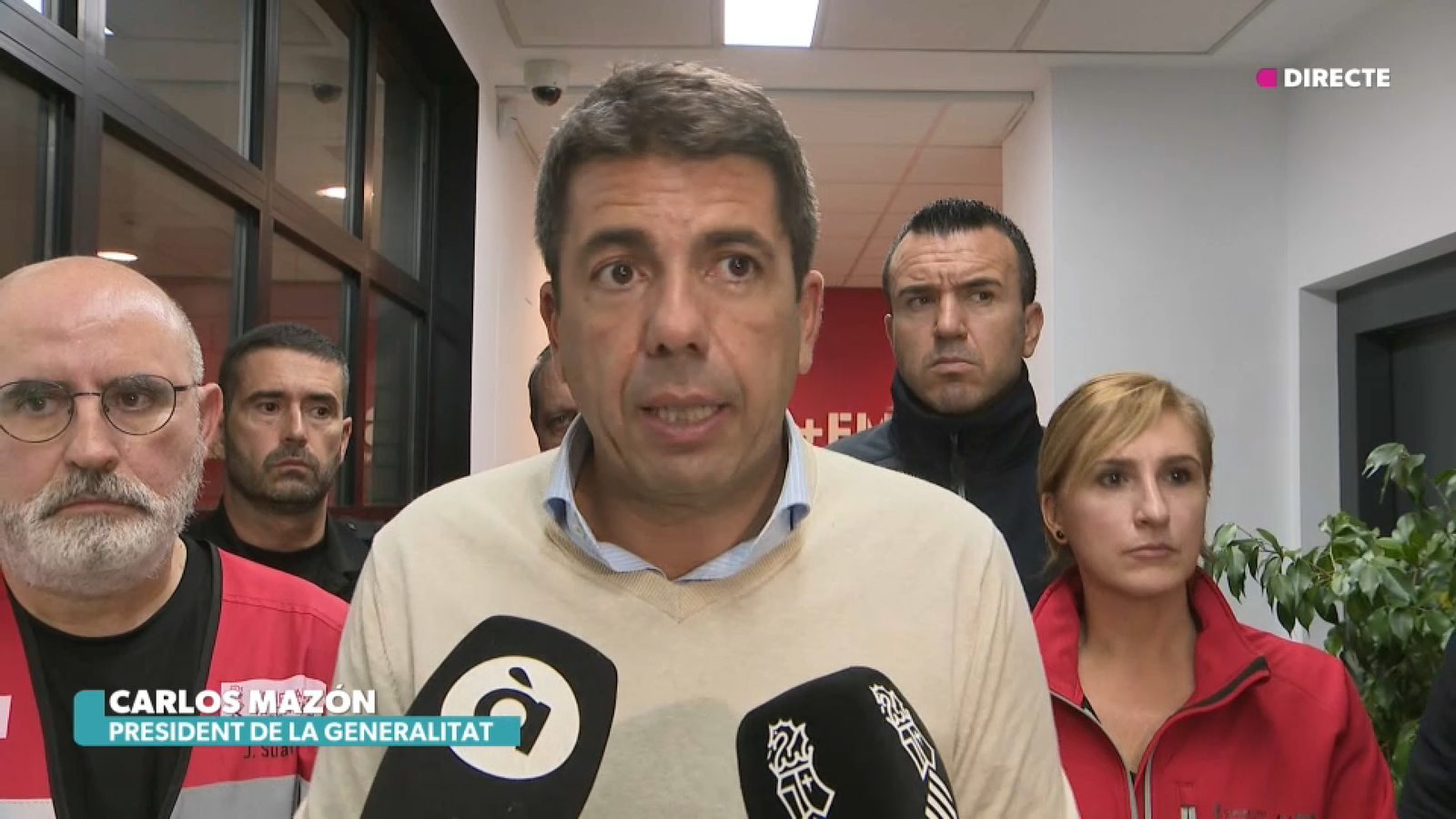 Mazón compareix sobre la Dana que afecta la Comunitat Valenciana