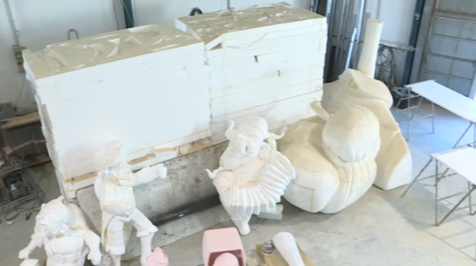 Imatge de plaques de suro en un taller