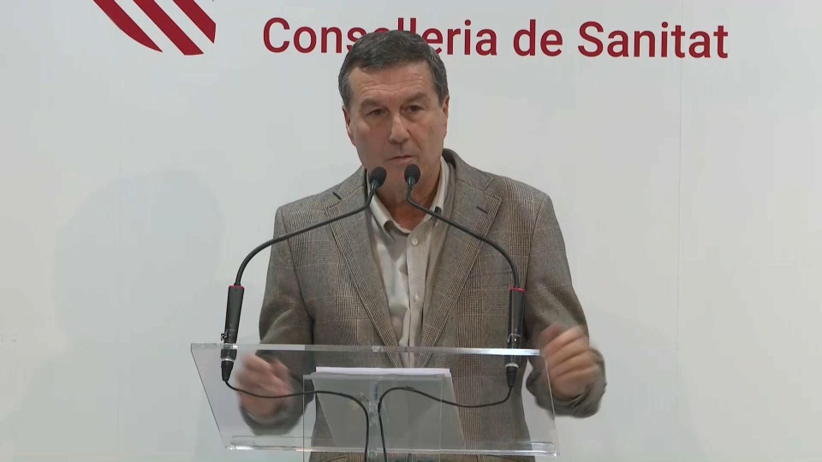 El conseller de Sanitat, Marciano Gómez, este dimecres