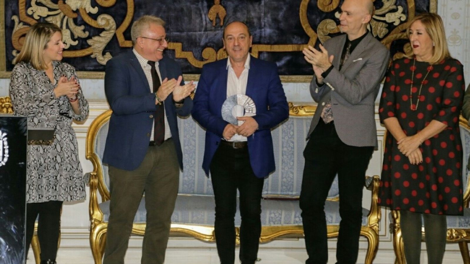 Chema Cardeña, en l’acte d’homenatge a l’Ajuntament d’Alacant