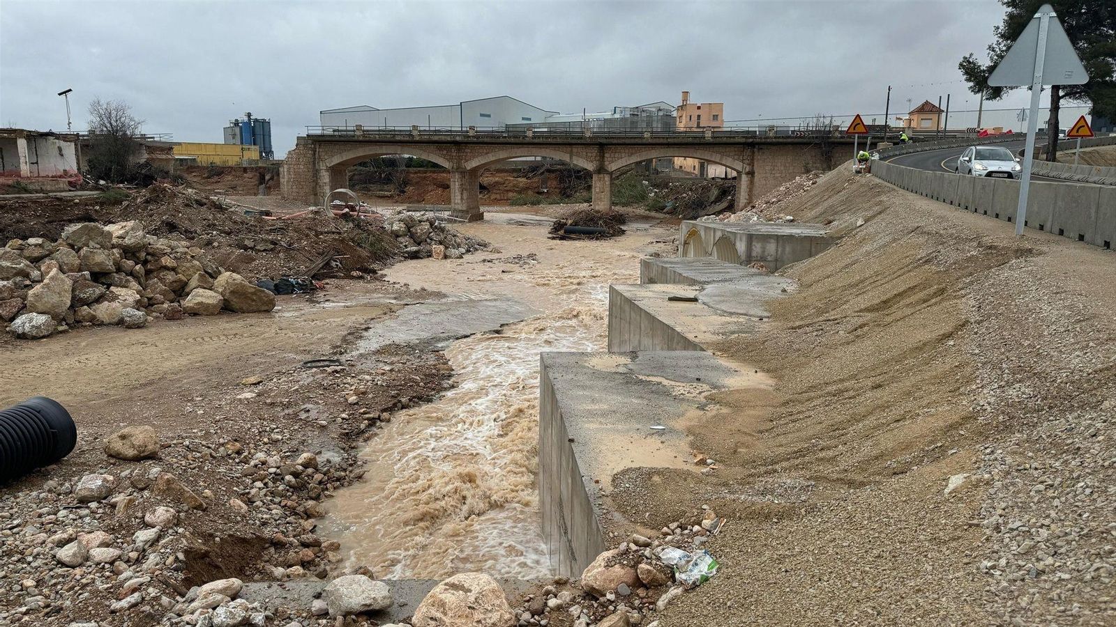 La rambla de Poio, al pas per Xest