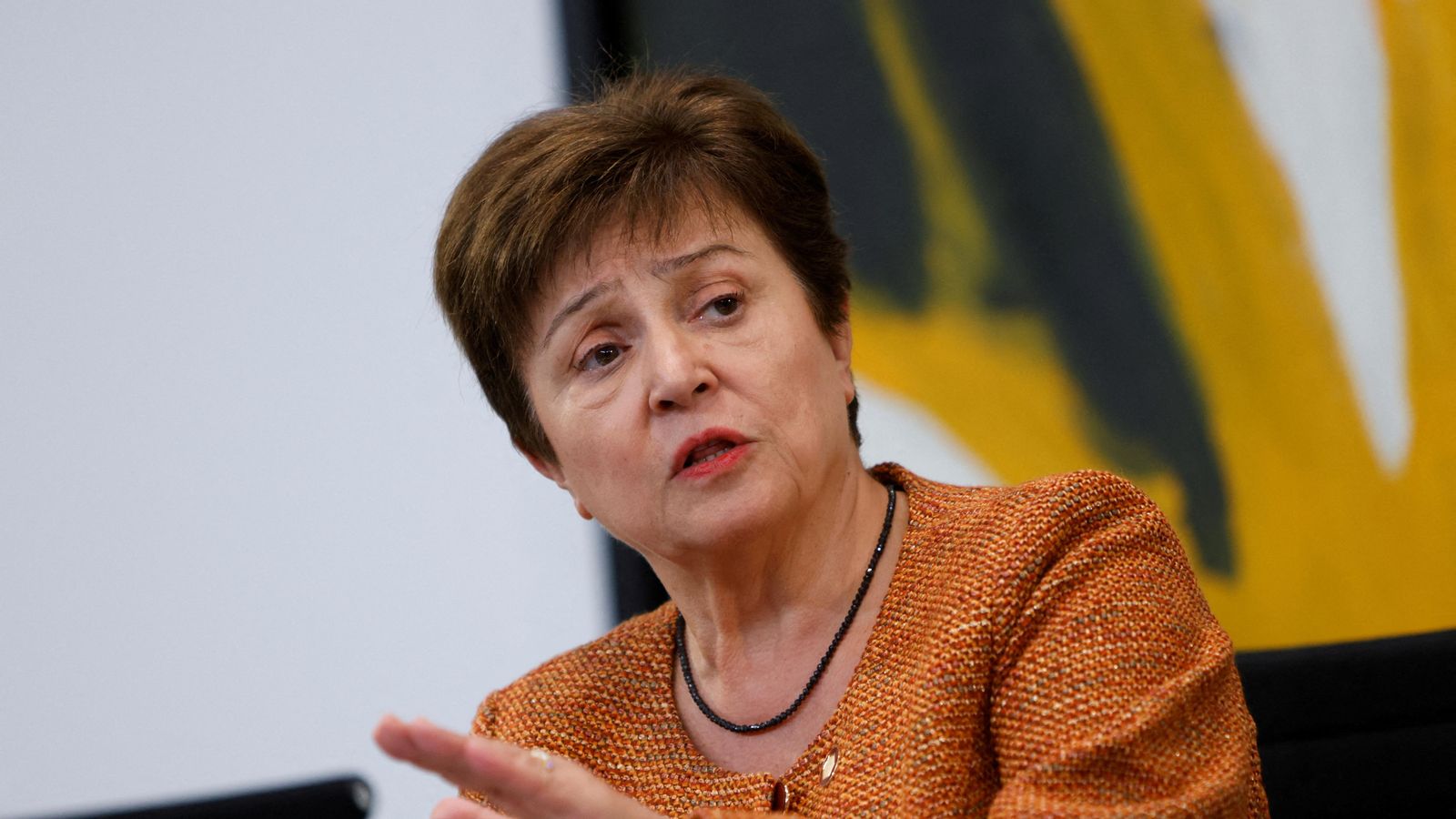 Kristalina Georgieva, en una conferència (arxiu) Kristalina Georgieva, en una conferència (arxiu)