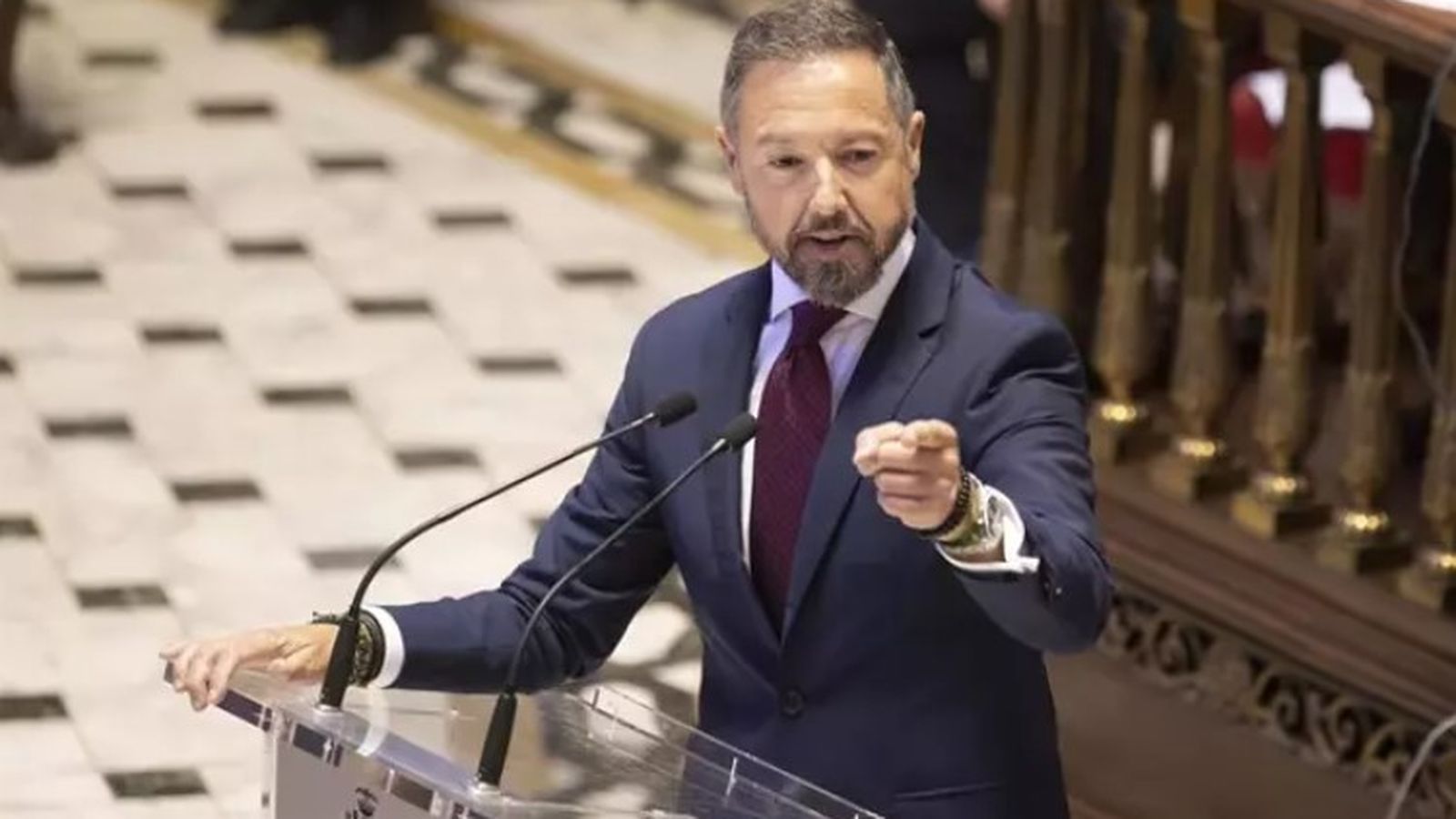 El portaveu de Vox a l'Ajuntament de València, Juan Manuel Badenas, en una imatge d'arxiu