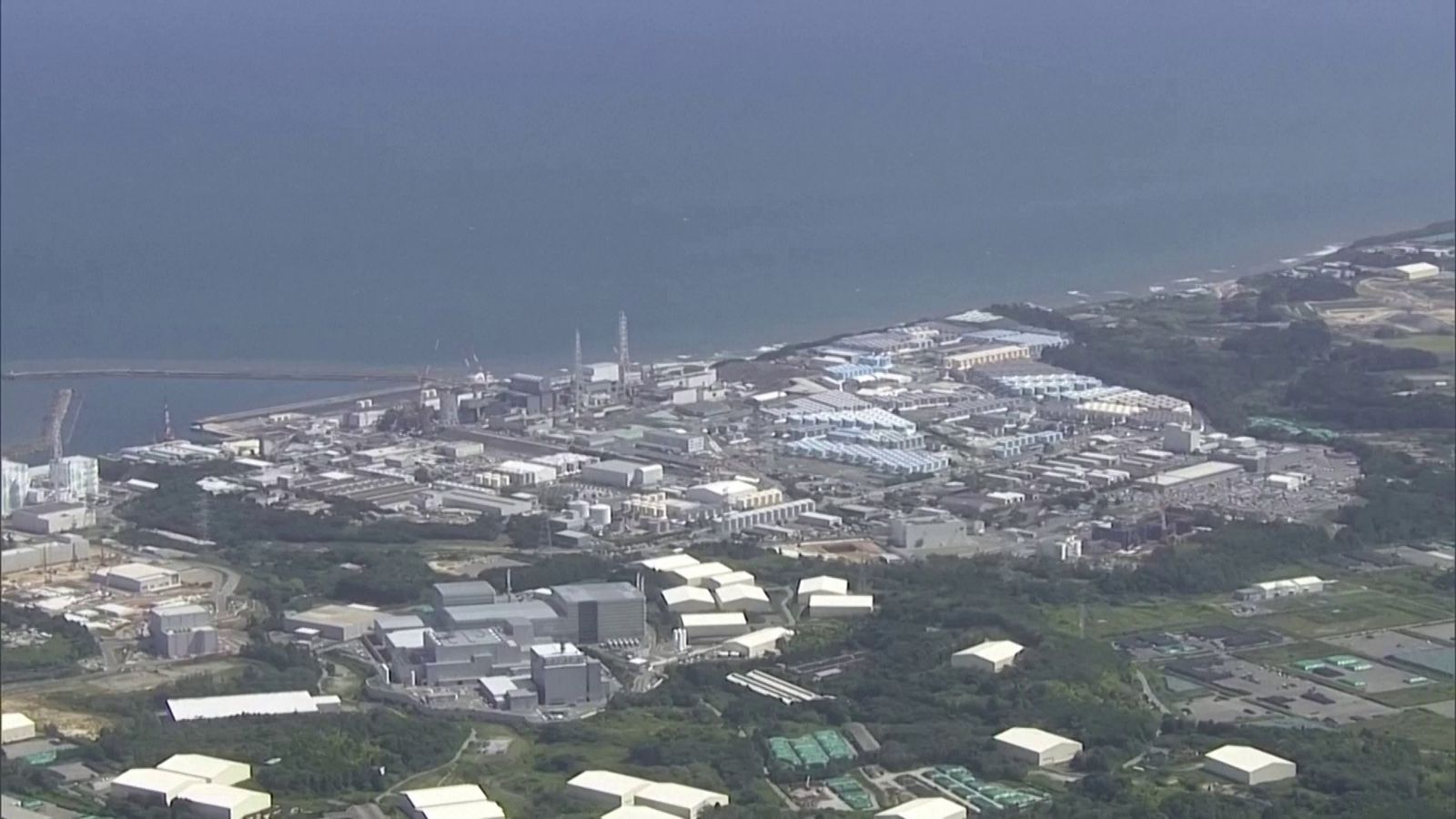 Vista de la planta nuclear de Fukushima