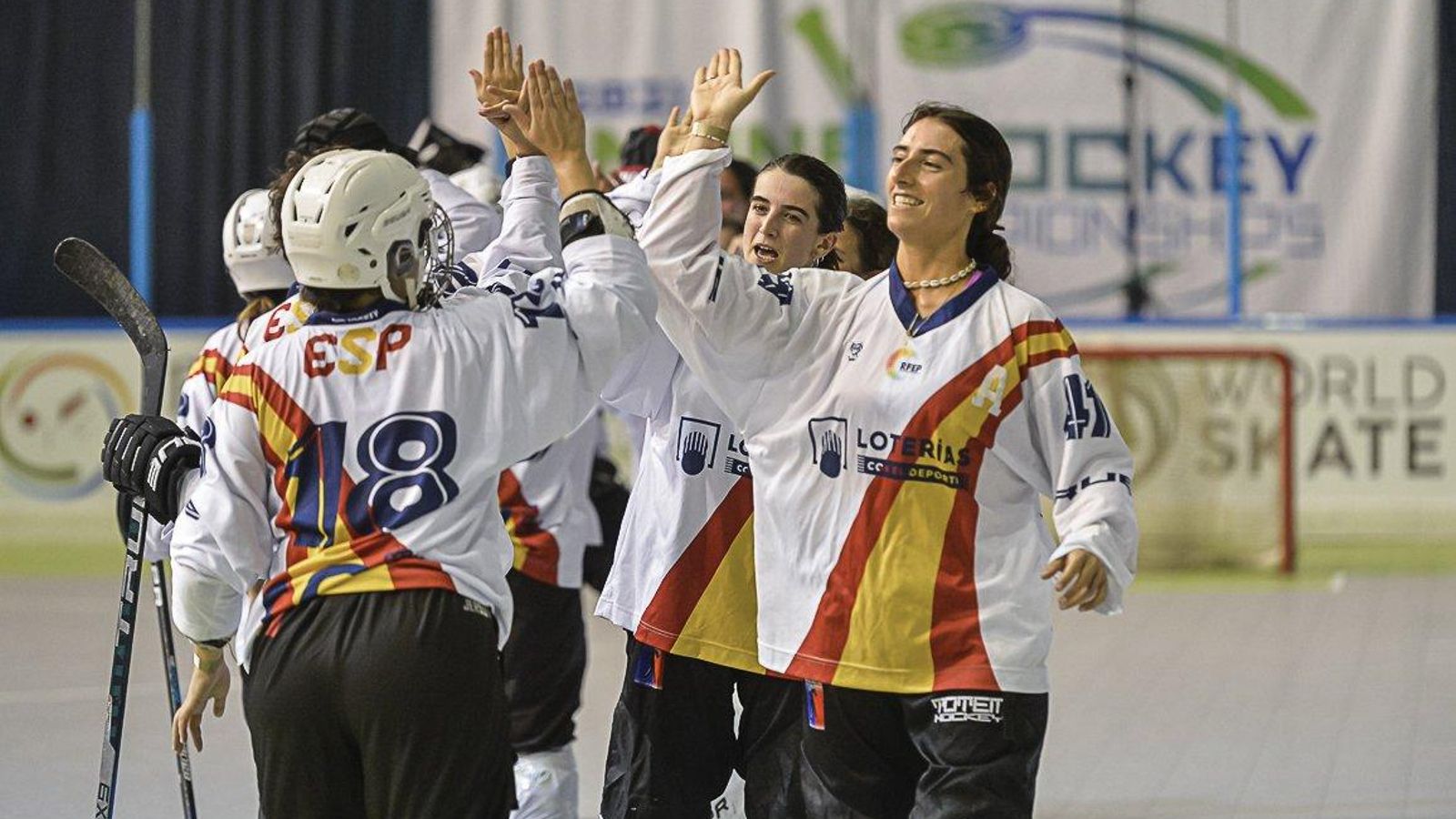 Les jugadores de la selecció d'Hockei patins perden la final del campionat del món contra França