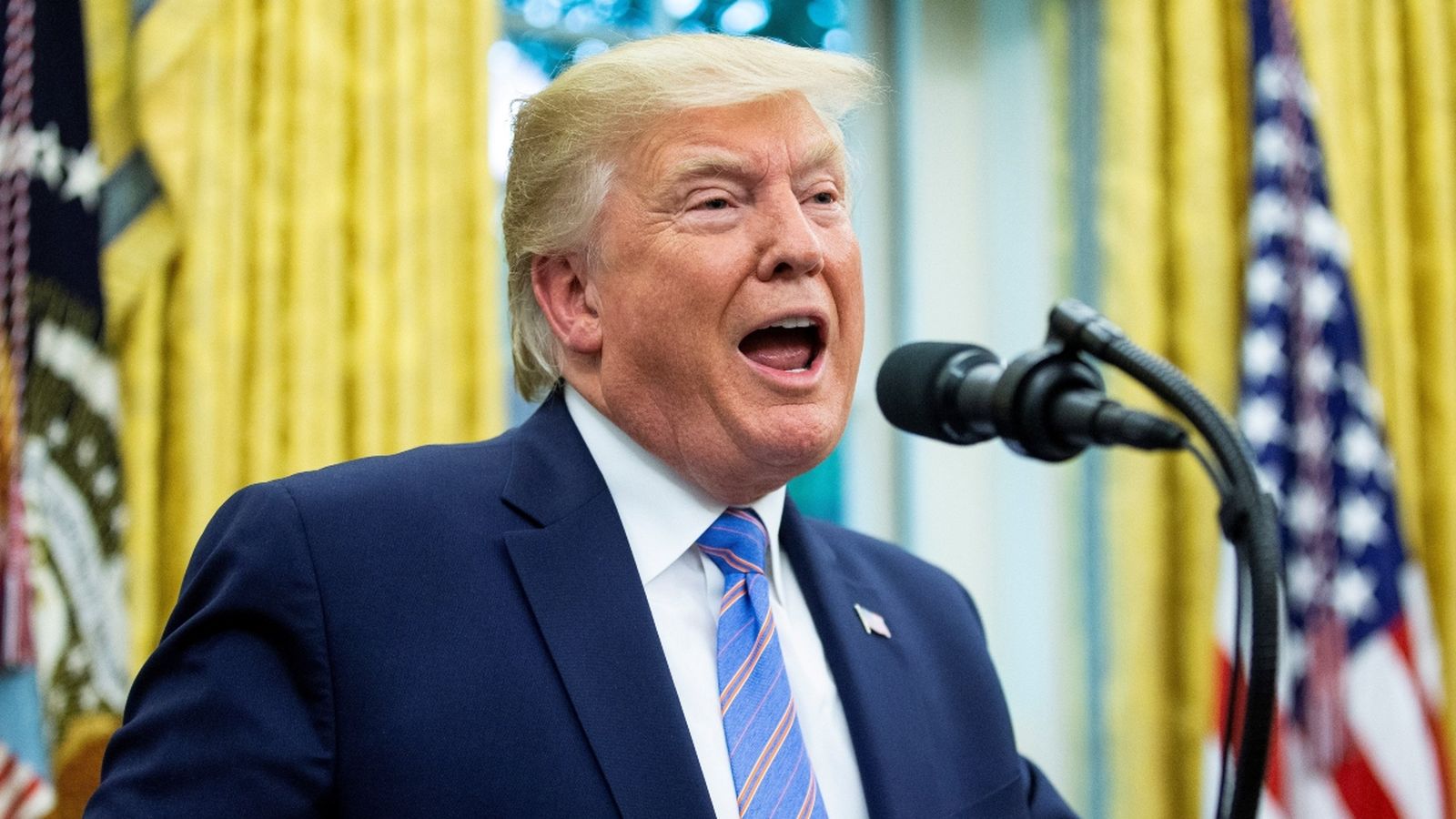 El president Donald Trump al despatx Oval el 23 de juliol