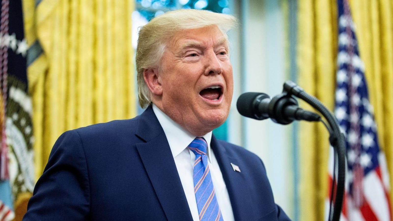 El president Donald Trump al despatx Oval el 23 de juliol
