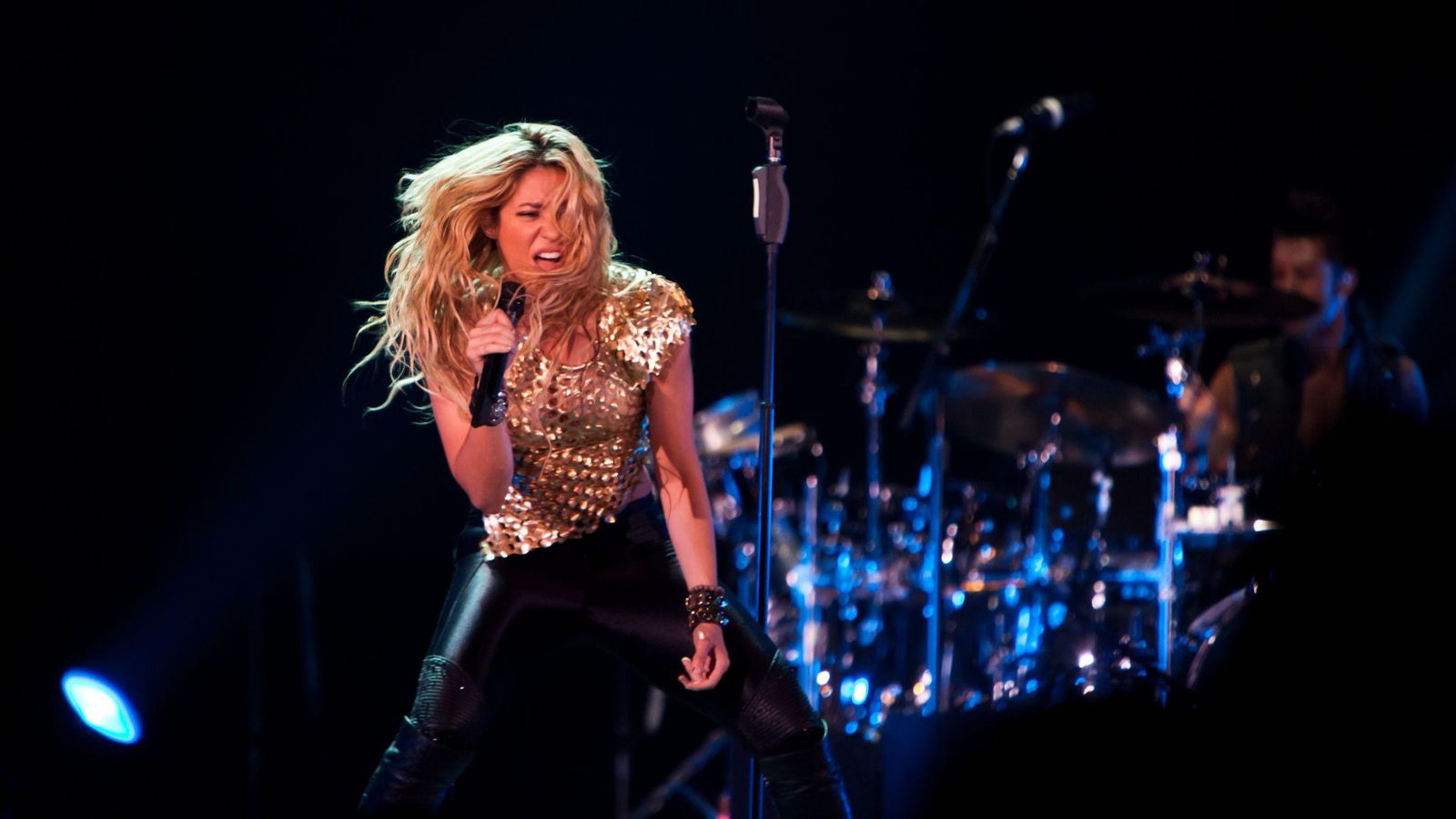 Imatge d'arxiu d'una actuació de Shakira Imatge d'arxiu d'una actuació de Shakira