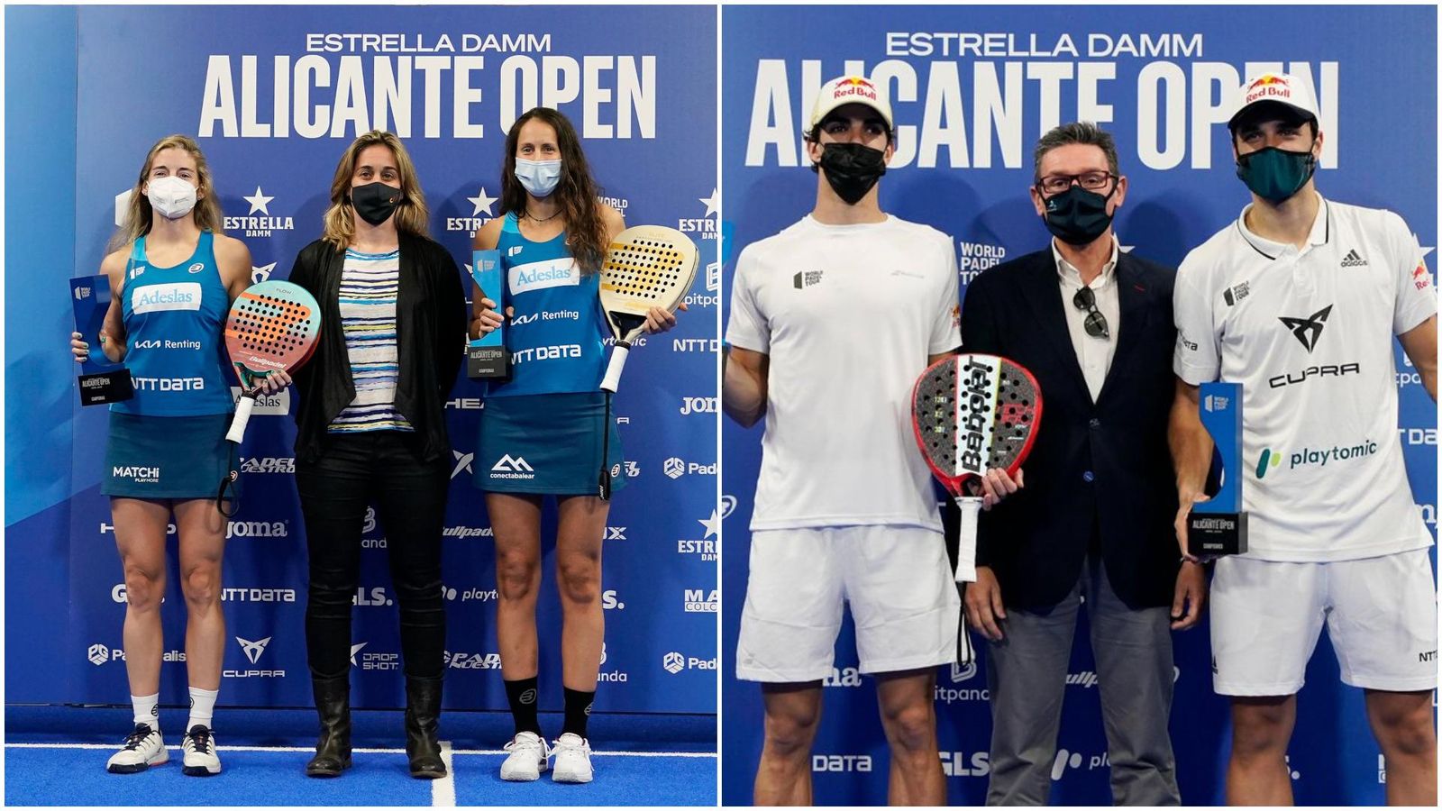 Les guanyadores en categoria femenina i els guanyadors en la masculina