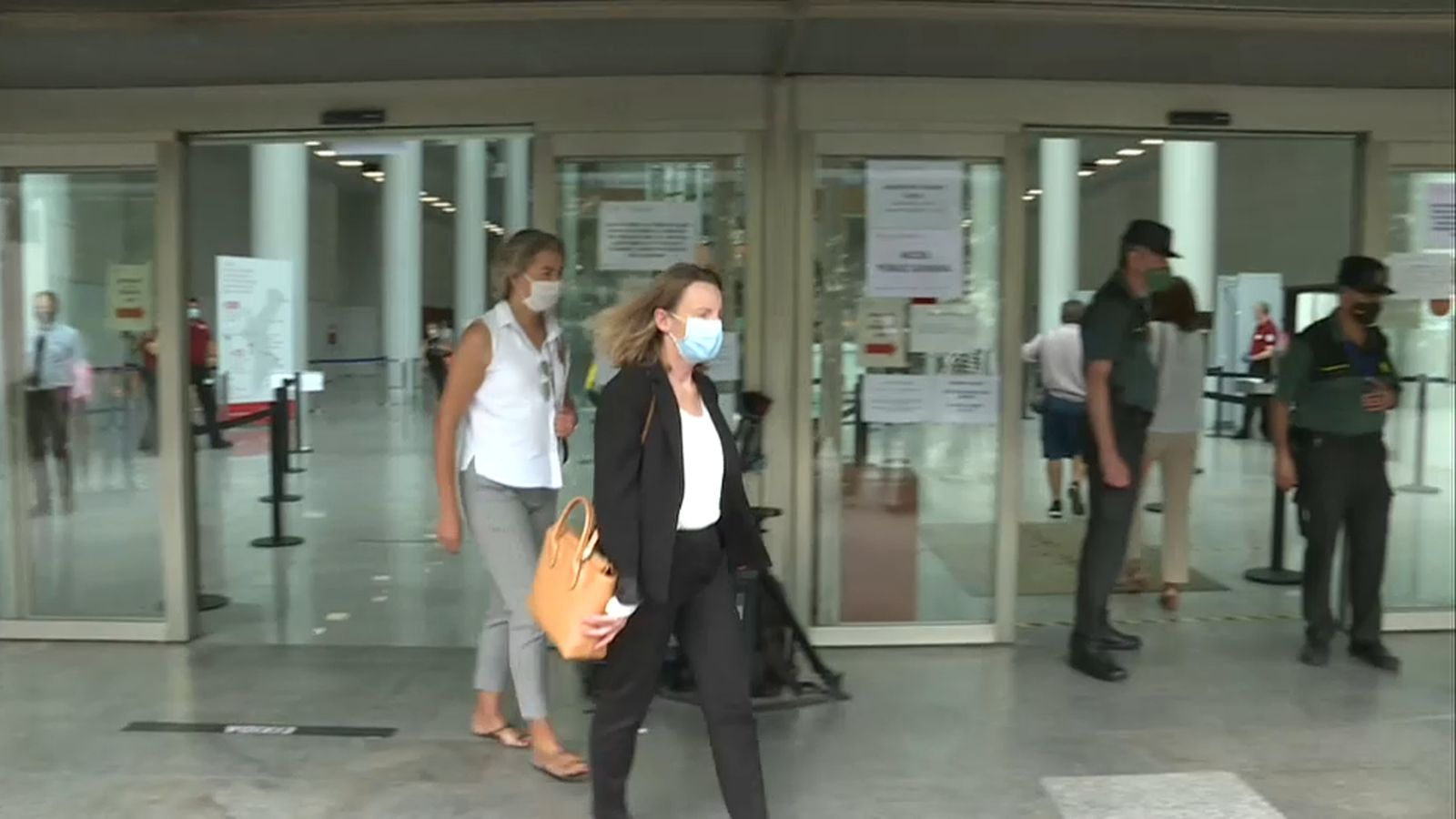 La dona de Zaplana, Rosa Barceló, aquest dimarts en eixir de la Ciutat de Justícia de València