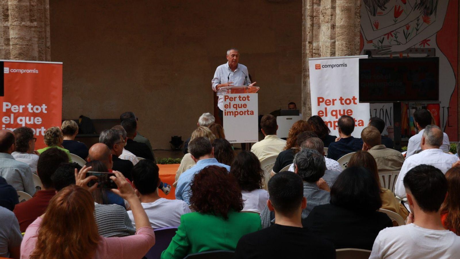 Joan Baldoví, aquest dissabte, en la presentació del programa electoral de Compromís per a les autonòmiques