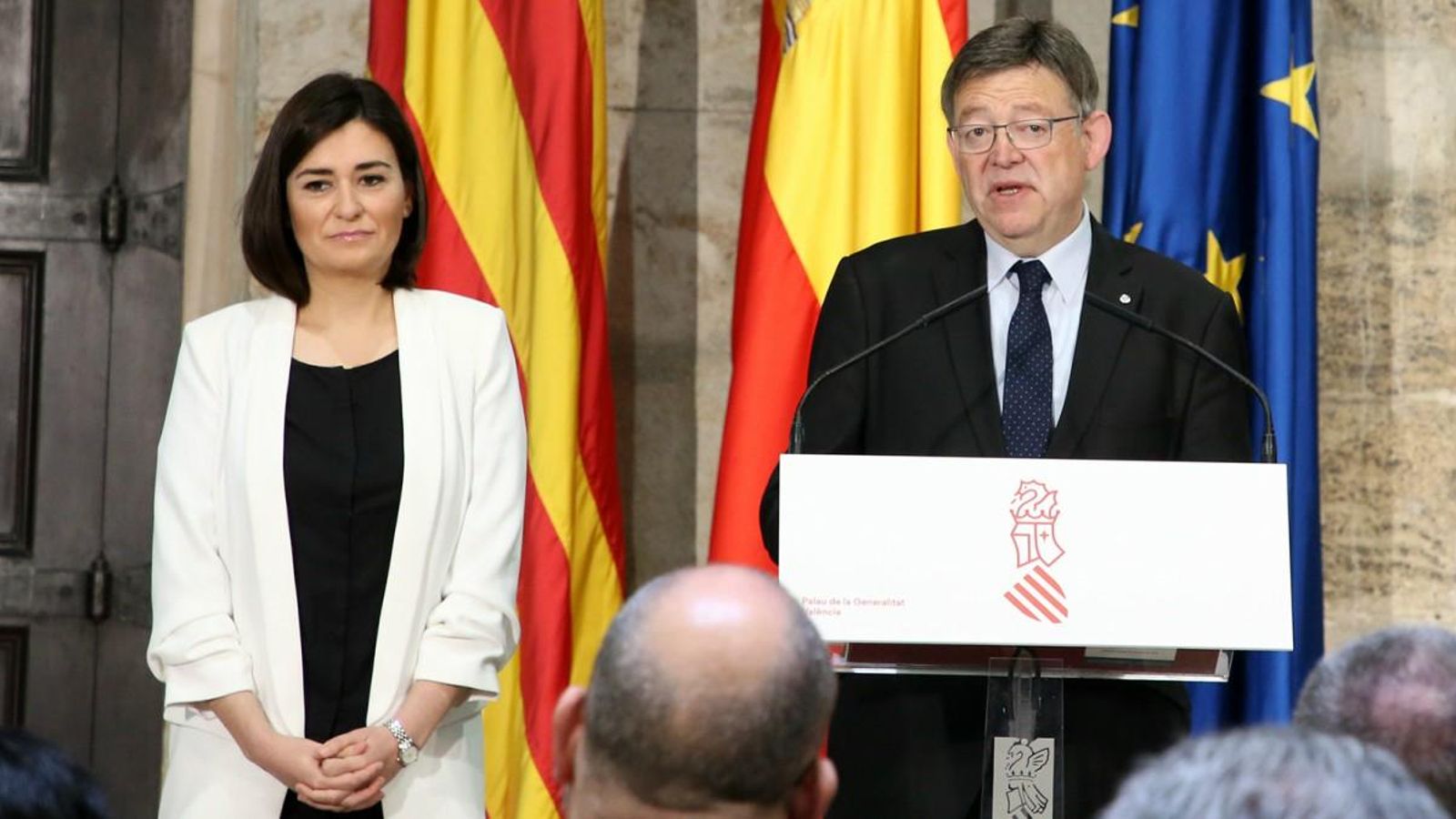 Montón i Puig presenten les ajudes al copagament dels tractaments farmacològics per a persones aturades.