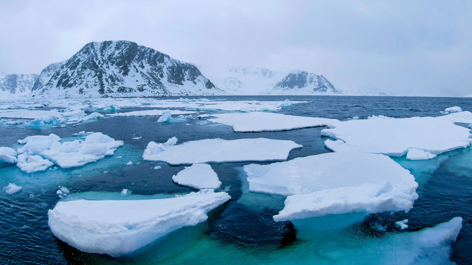 Paisatge àrtic a Svalbard, Noruega