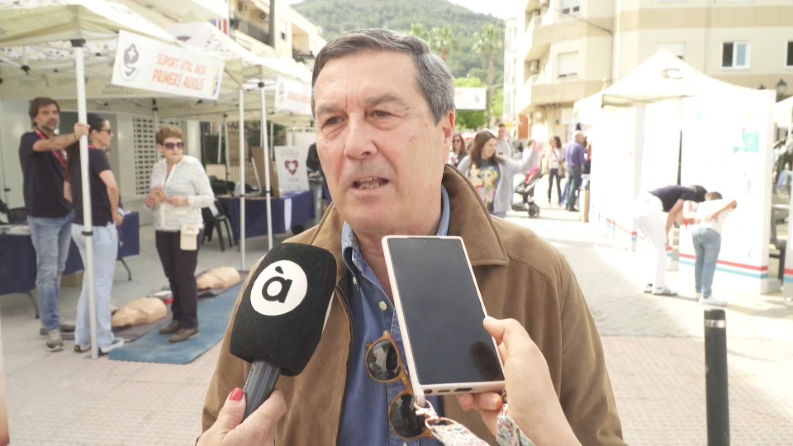 El conseller de Sanitat, Marciano Gómez, este dissabte al Genovés