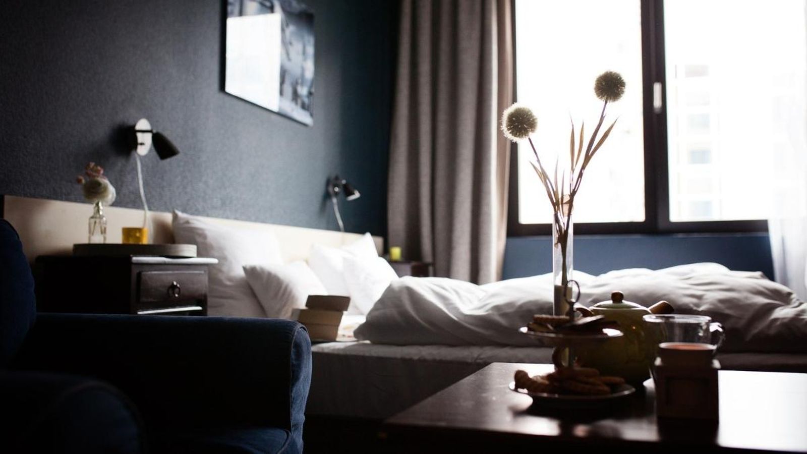 Una habitació d'hotel en una imatge d'arxiu