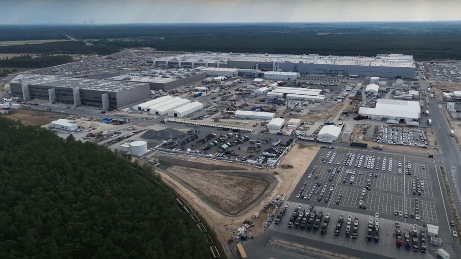 Les instal·lacions de la planta de Berlín-Brandenburg de Tesla, a la localitat alemanya de Grünheide