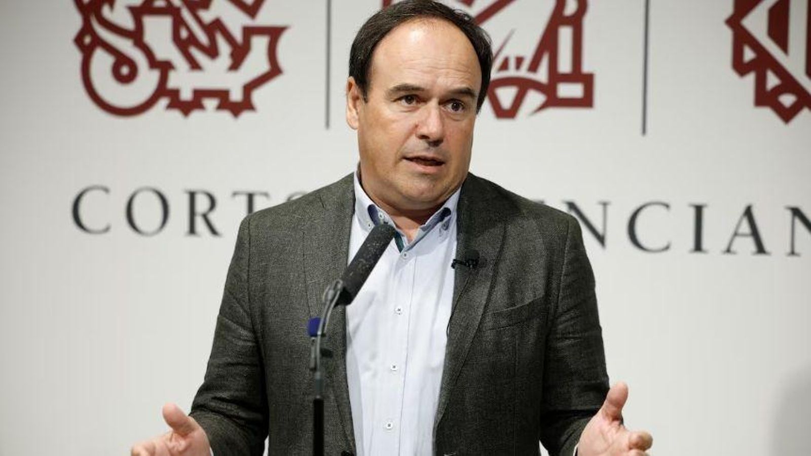 Juan Francisco Pérez Llorca, a les Corts en una imatge d'arxiu