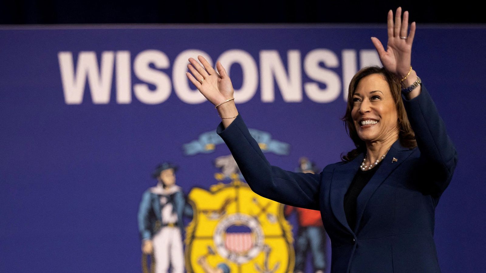 La vicepresidenta estatunidenca, Kamala Harris, este dimarts a Milwaukee