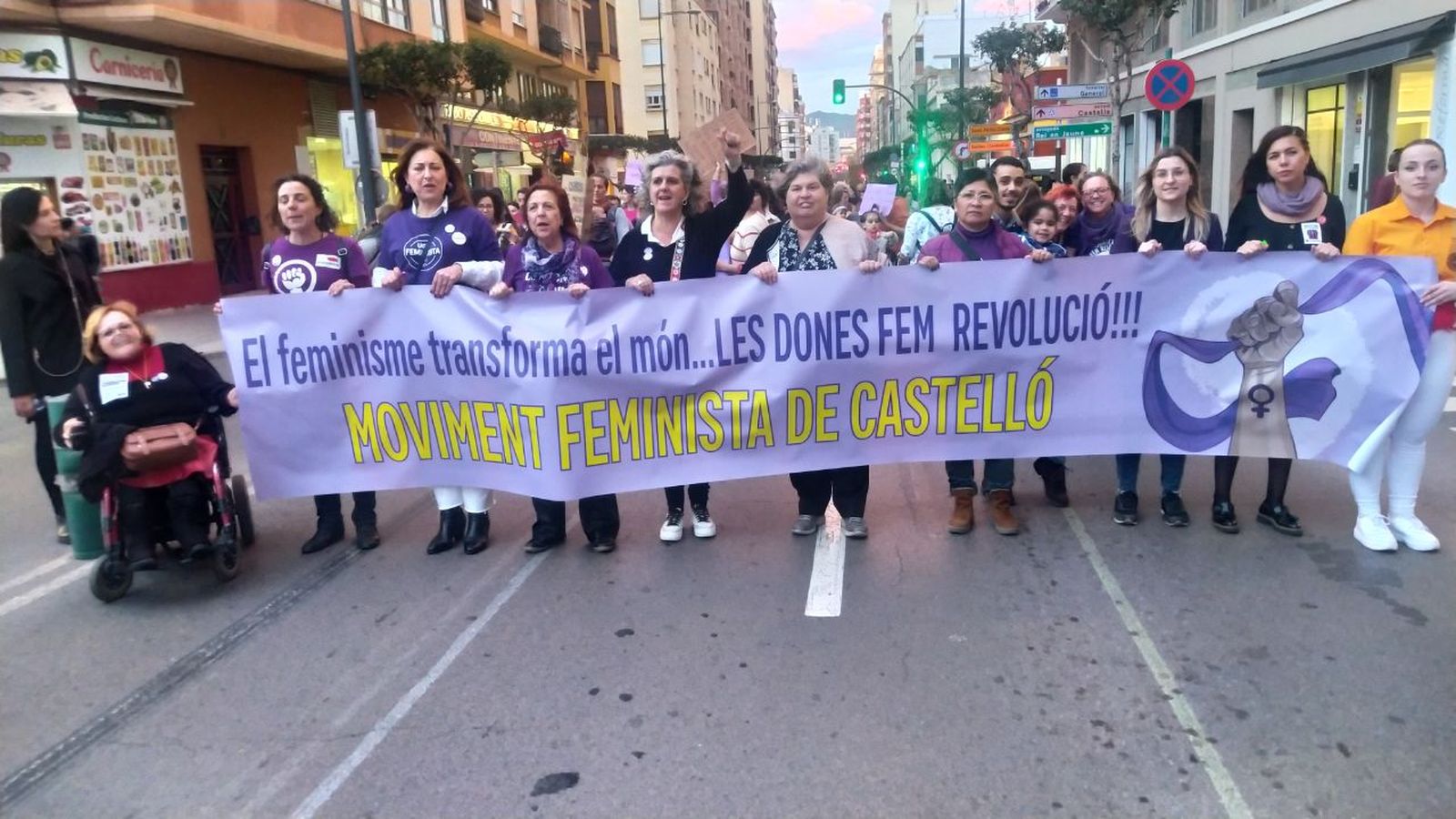 Marxa convocada pel Moviment Feminista de Castelló