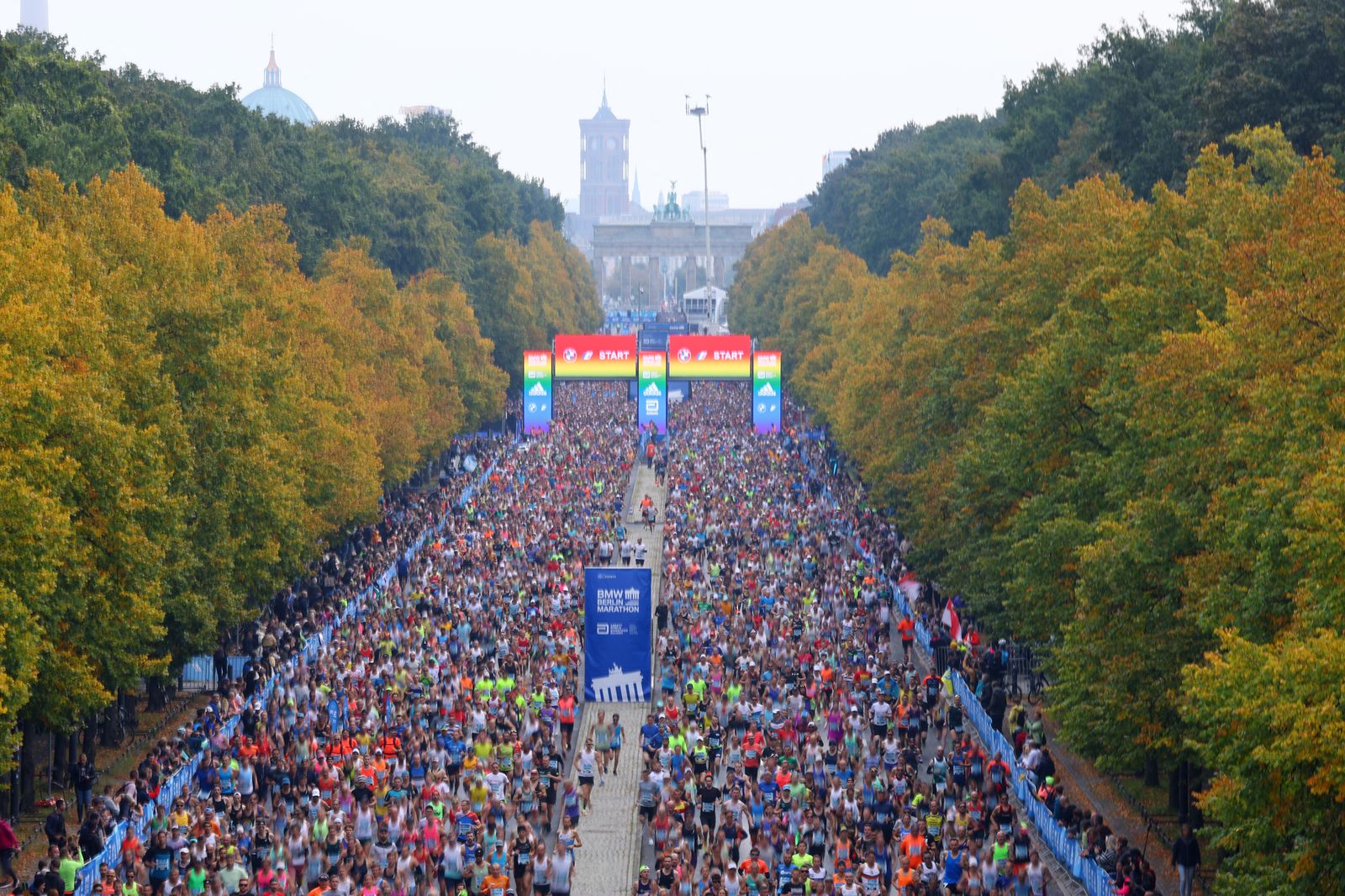 Vista general de l'inici de la prova