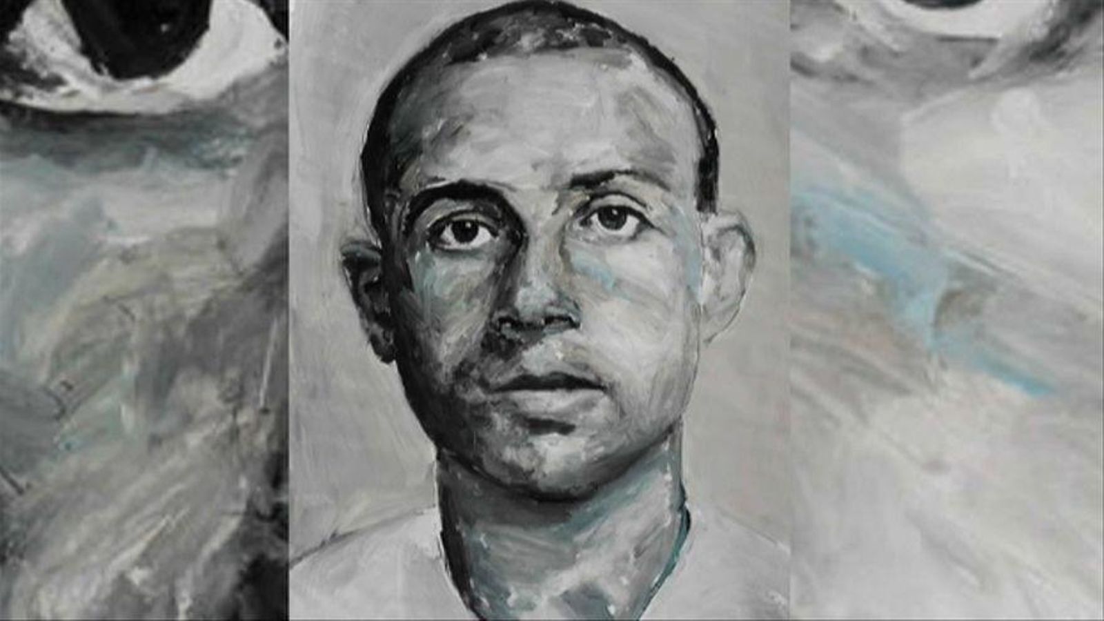 Una imatge de Miguel Hernández en una exposició de pintura organitzada en Alacant en 2019