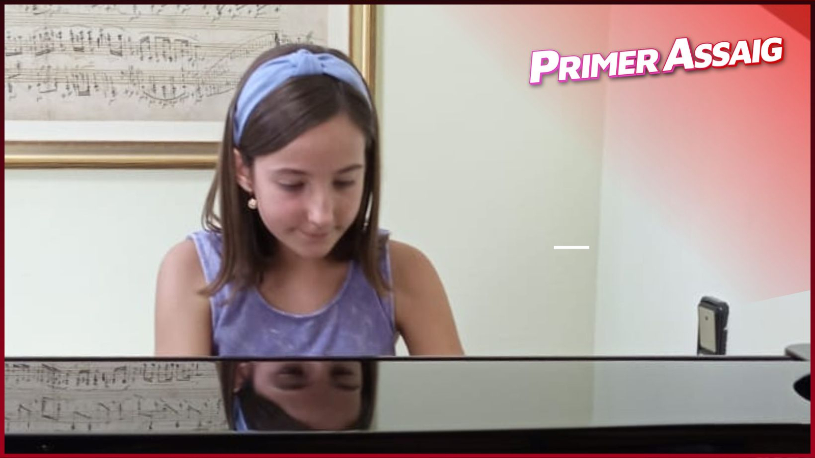 Primer assaig de Lucía López