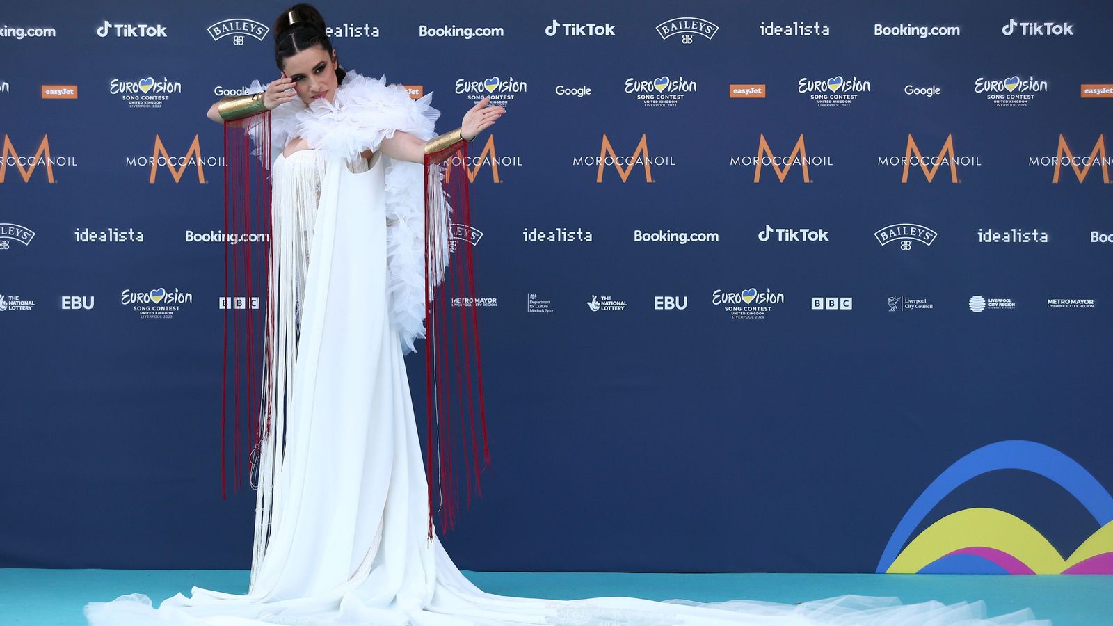 La cantant Blanca Paloma en la inauguració del festival de Liverpool diumenge