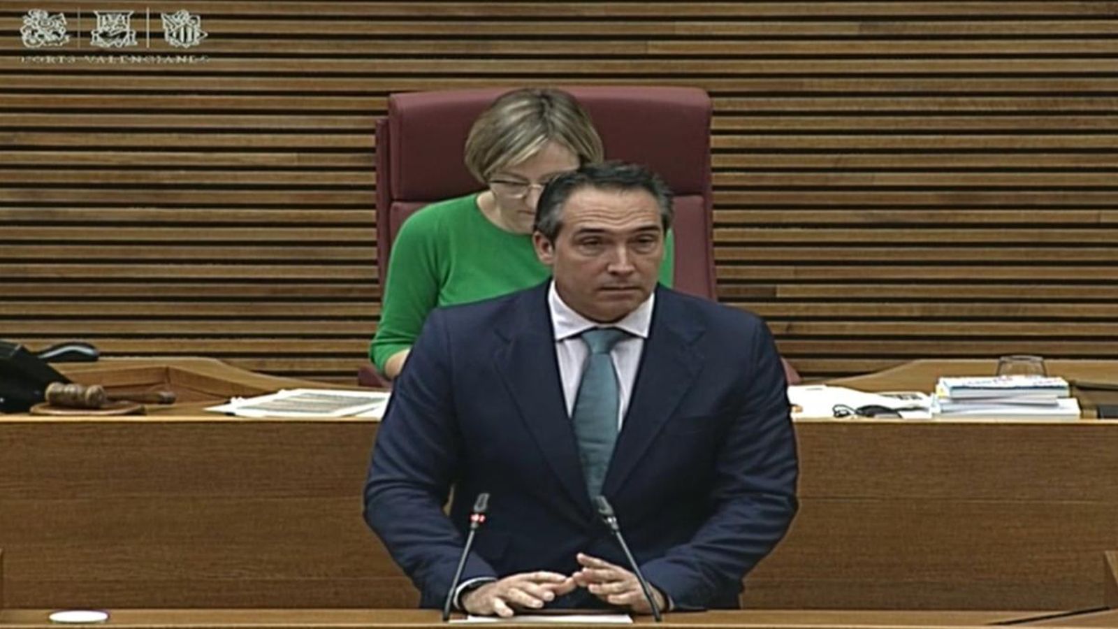 El diputat popular Rubén Ibáñez durant la seua intervenció