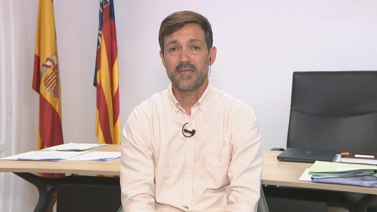 L'alcalde del Poble Nou de Benitatxell, Miguel Ángel García Buigues, en 'Les notícies del matí'