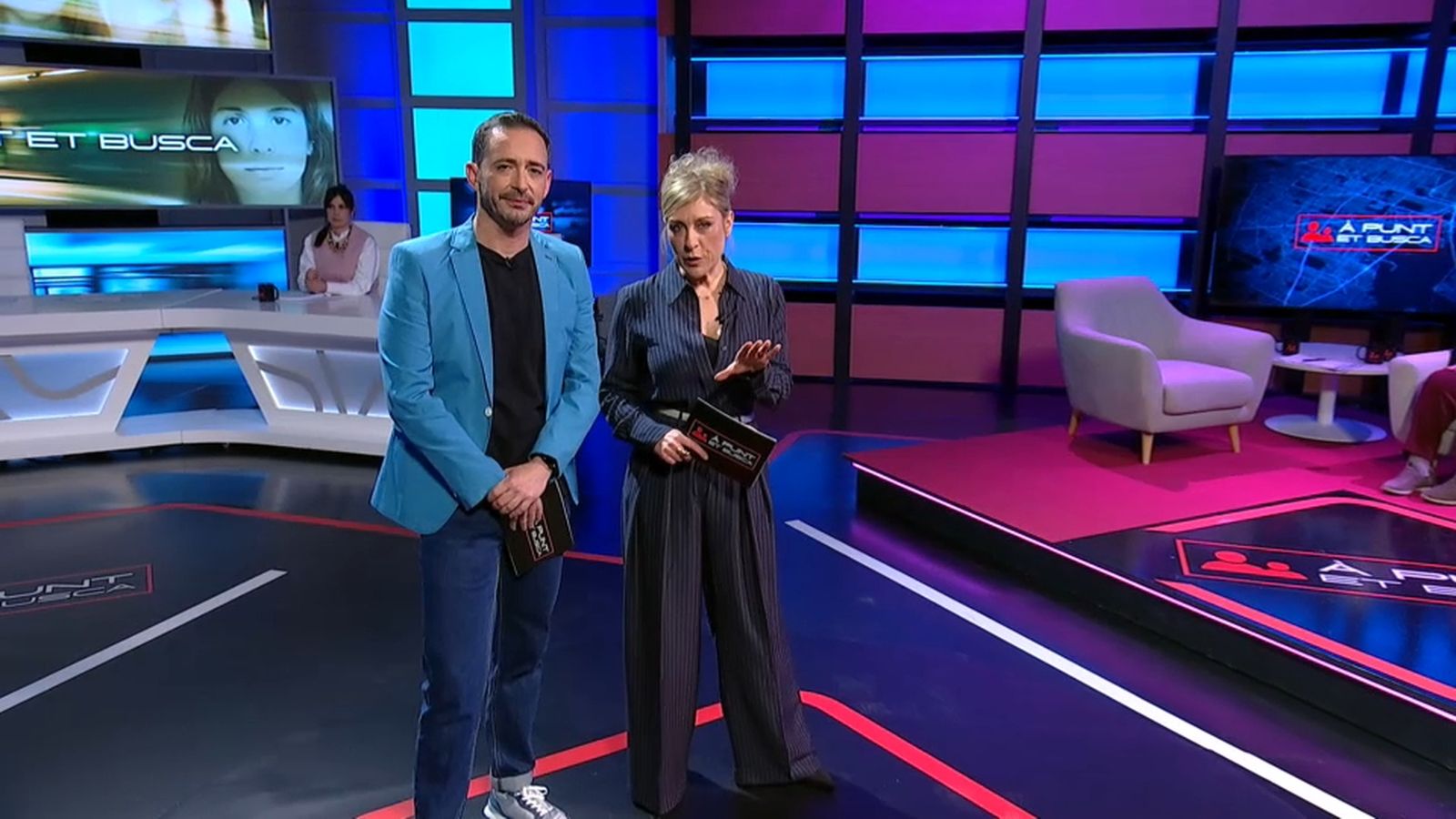 Juan Nieto Ivars i Mireia Llinares en 'À Punt et busca'