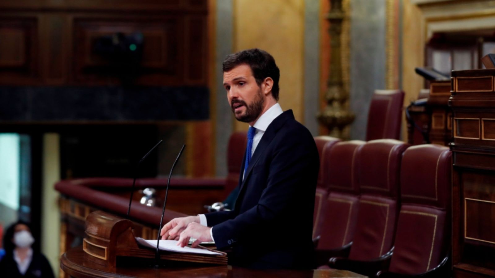 Compareixença del president del Partit Popular, Pablo Casado