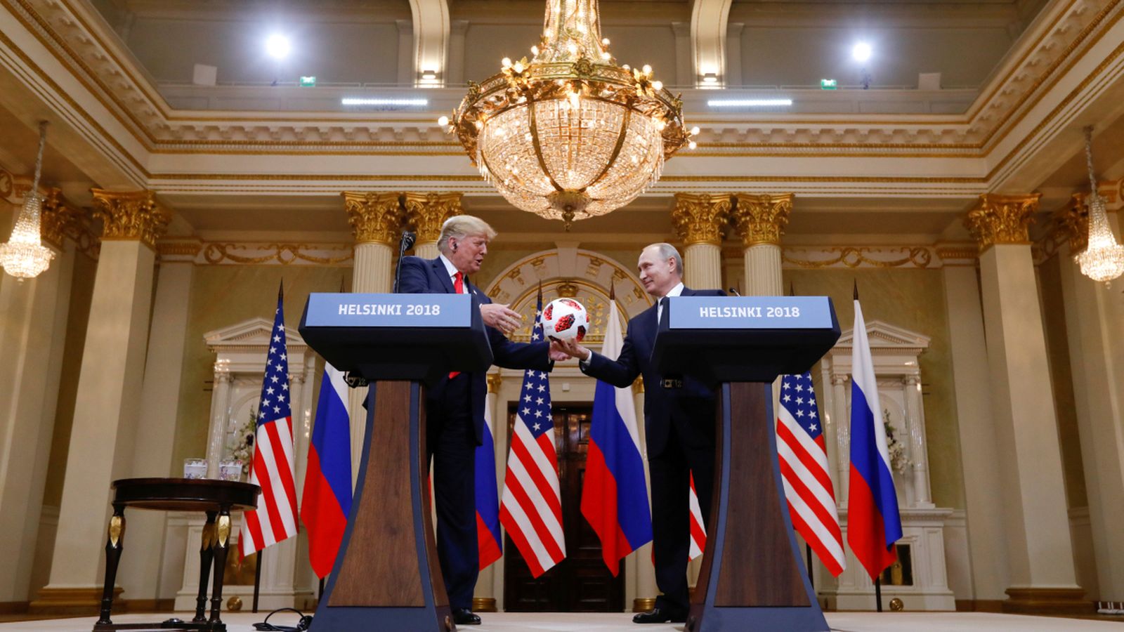 Donald Trump i Vladímir Putin a Hèlsinki