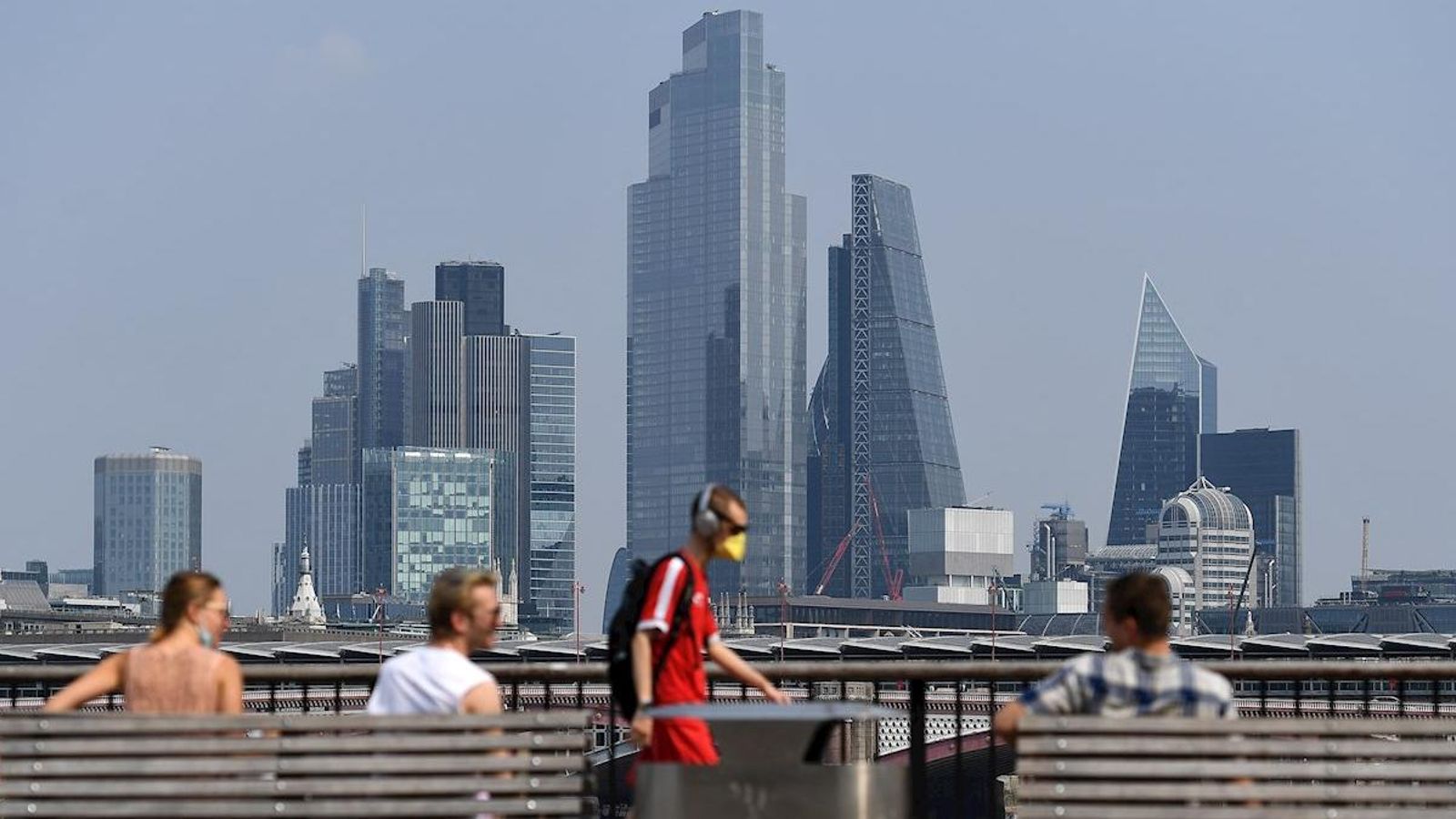 Vista general dels gratacels de la zona financera de Londres