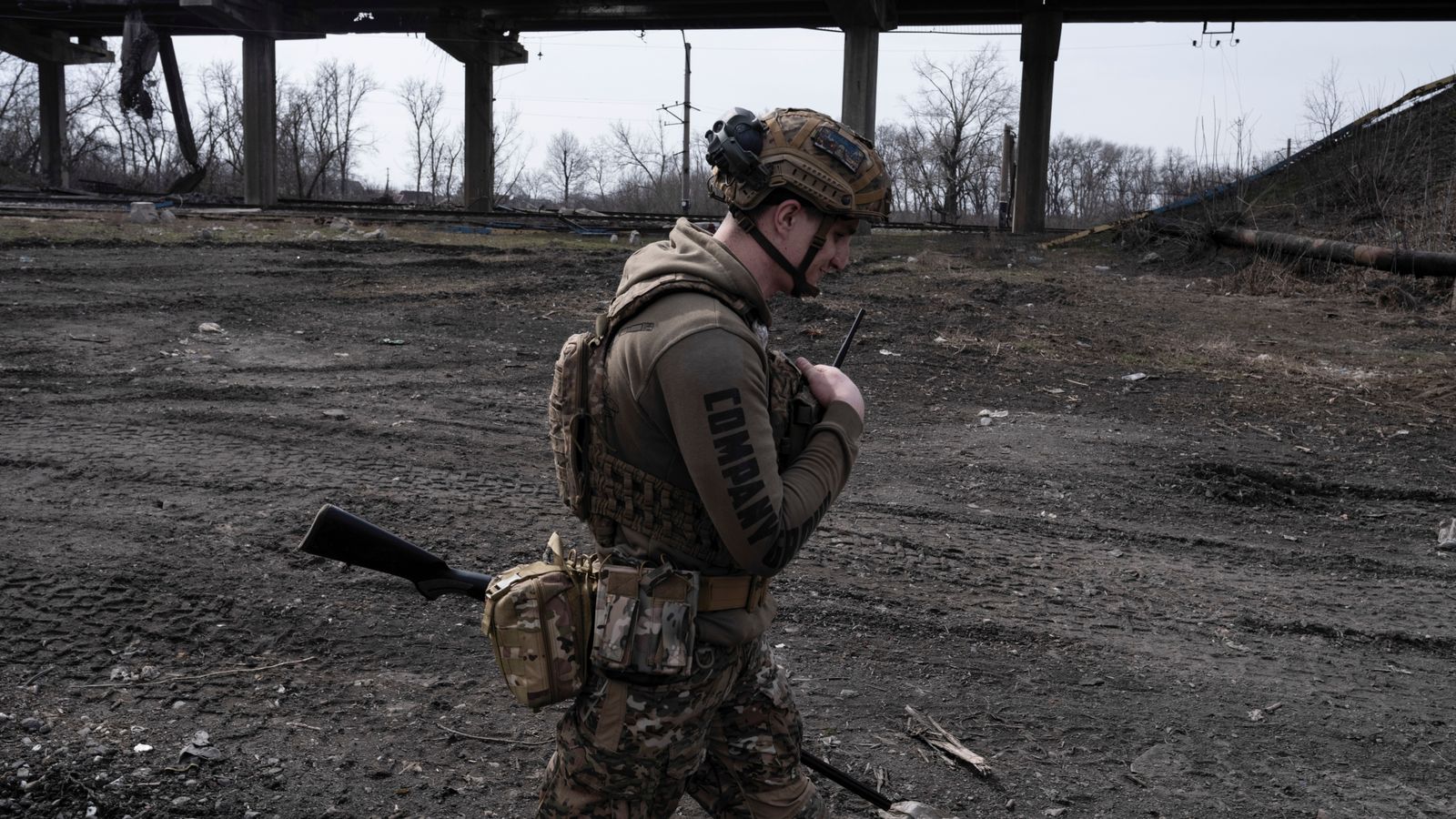 Militar ucraïnés a la ciutat de Pokrovsk, en la línia del front de la regió de Donetsk, est d'Ucraïna