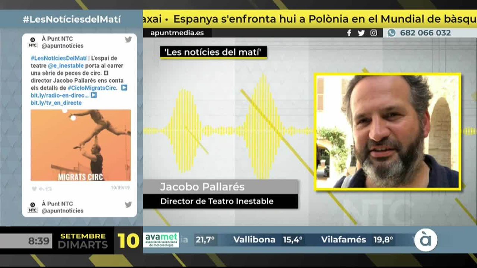10.09.2019 | NM Entrevista a Jacobo Pallarés, director de l\'espai de teatre Inestable