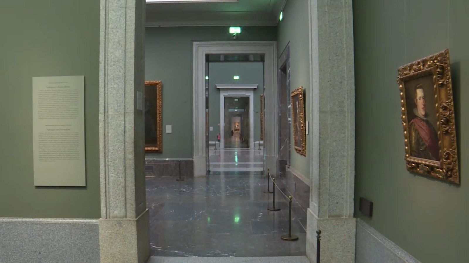 Un dels corredors del Museu del Prado, on hi ha vora 800 obres de pintors valencians