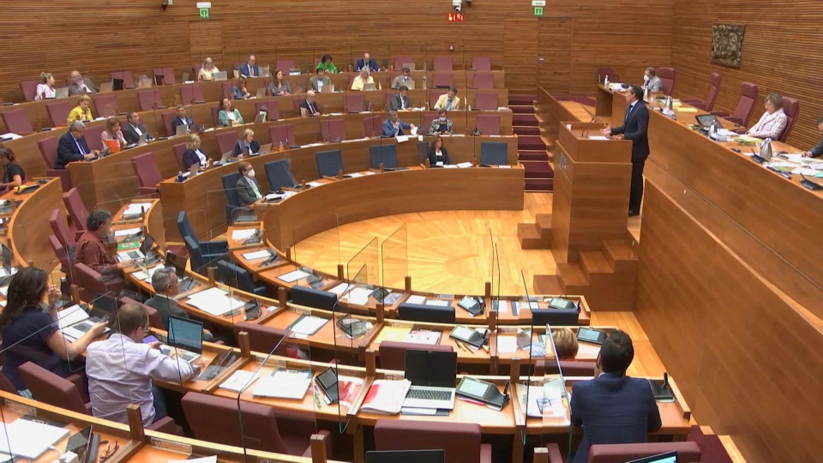 Un moment del ple de les Corts, aquest dimecres Un moment del ple de les Corts, aquest dimecres