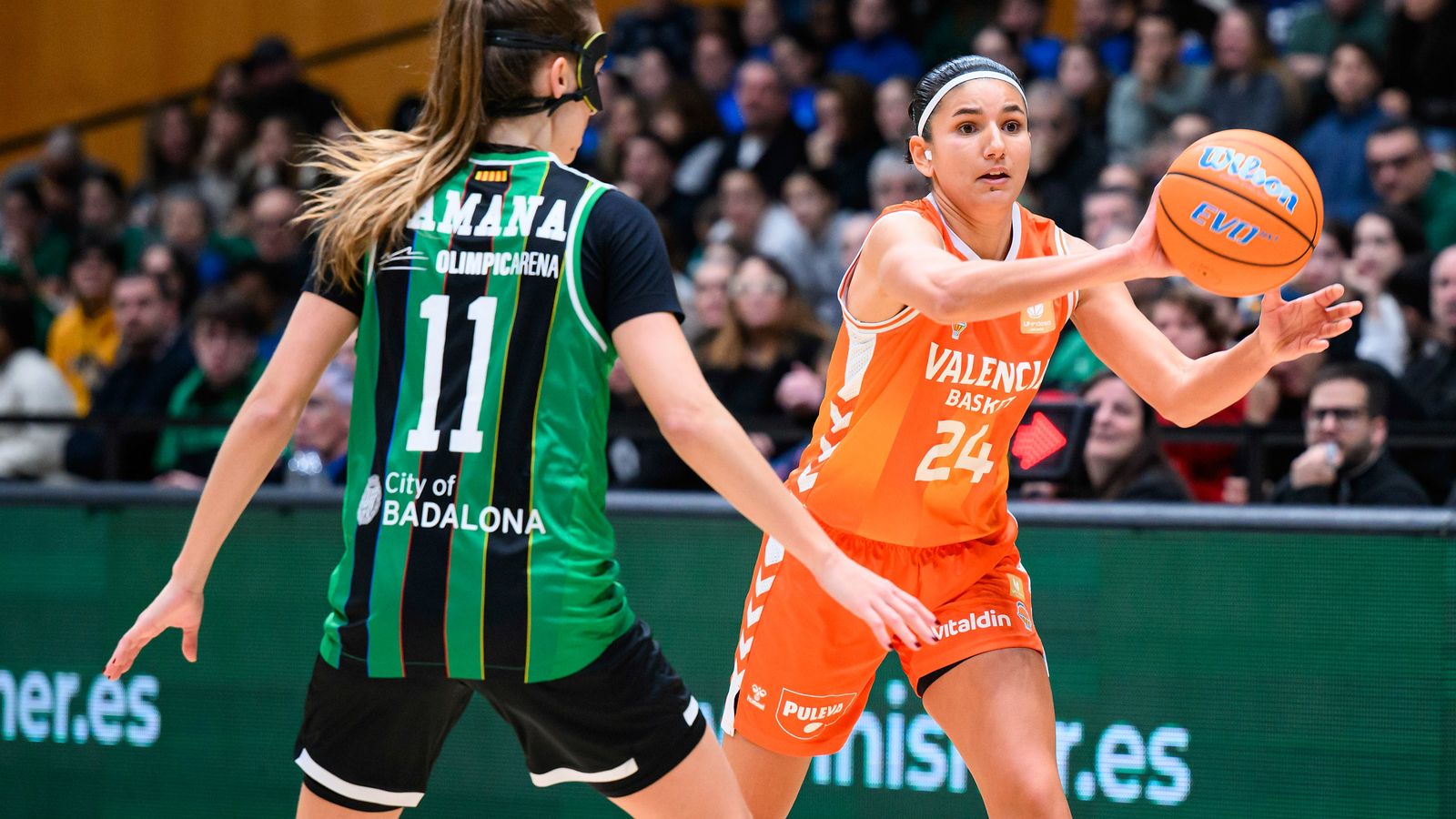 Hind Ben Abdelkader, en el partit contra el Joventut