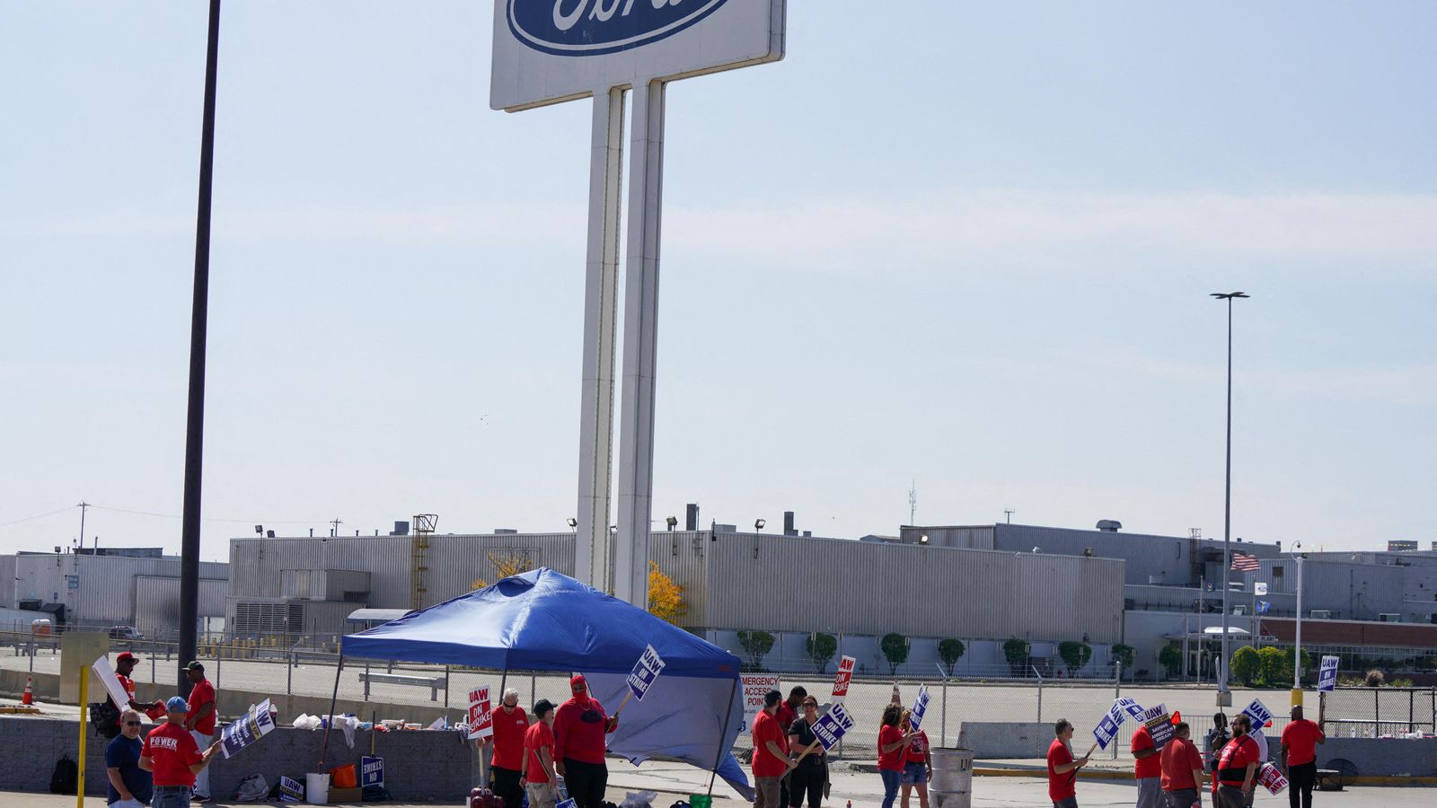 Treballadors de Ford es manifesten als Estats Units