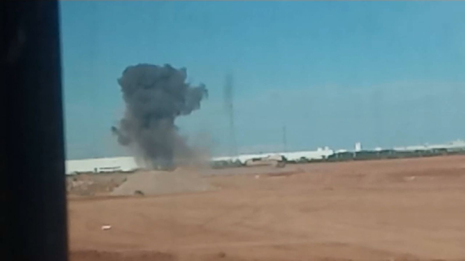 Imatge del projectil detonat a Sagunt