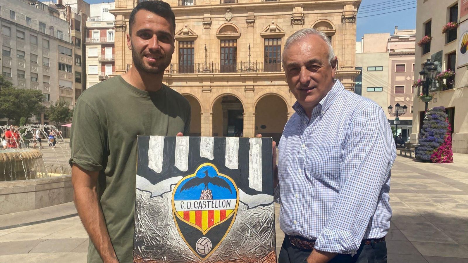 David Cubillas i Javi Valls, a la plaça Major de Castelló de la Plana