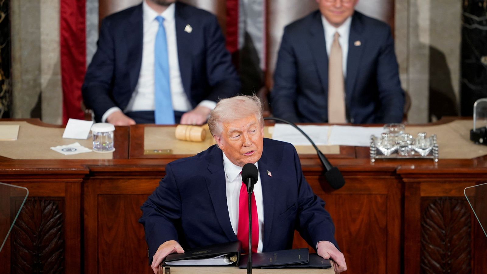 Trump, este dimarts en la sessió conjunta al Congrés dels Estats Units