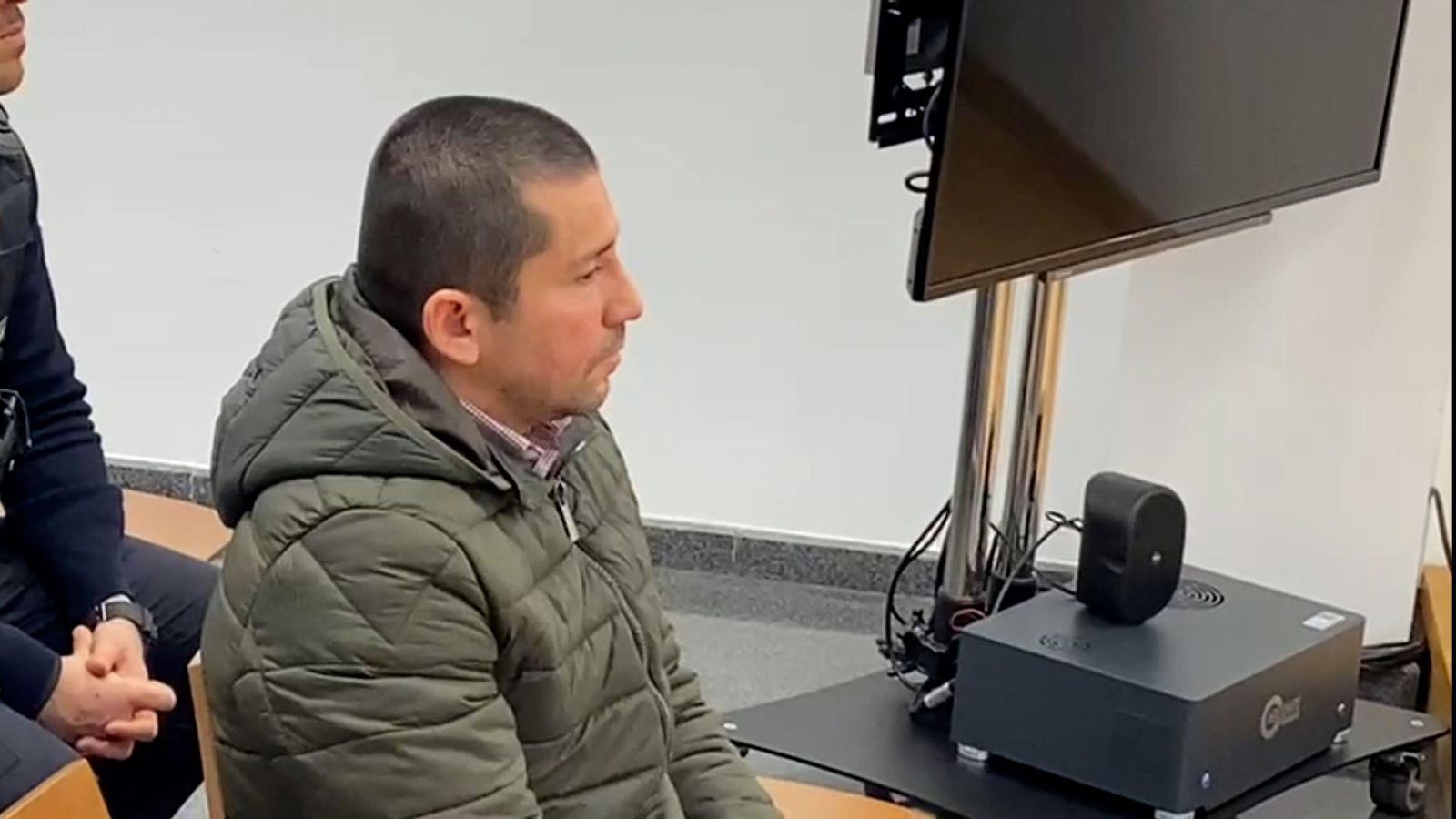 Jorge Ignacio Palma, pressumpte assassí de Marta Calvo i dues dones més, en la sala del TSJCV on s'ha celebrat la vista d’apel·lació