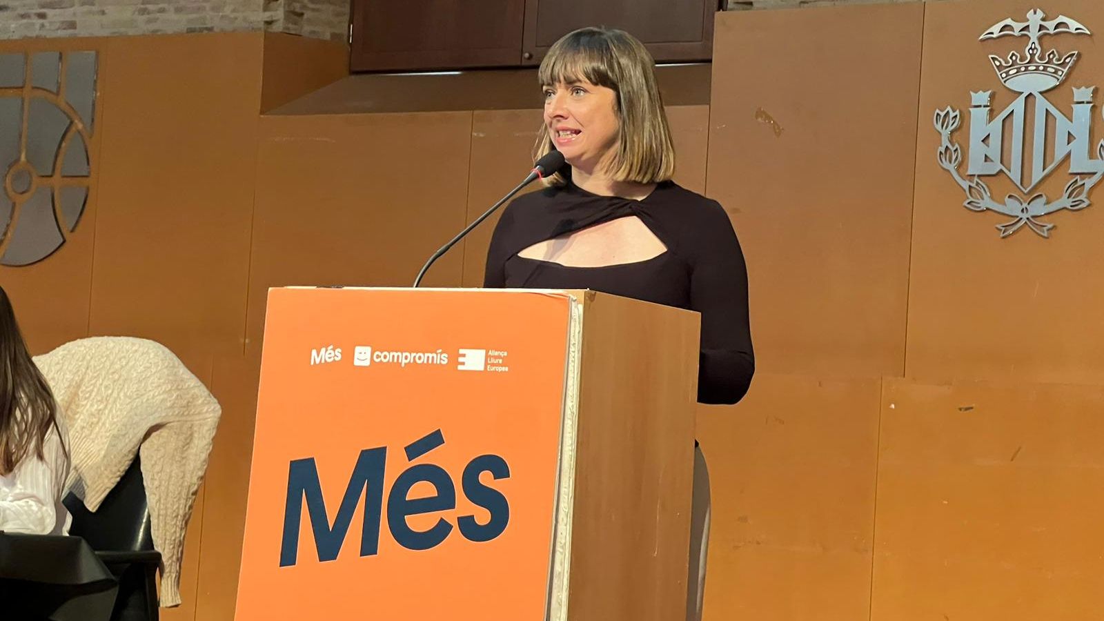 La secretària general de Més-Compromís, Amparo Piquer, aquest dissabte