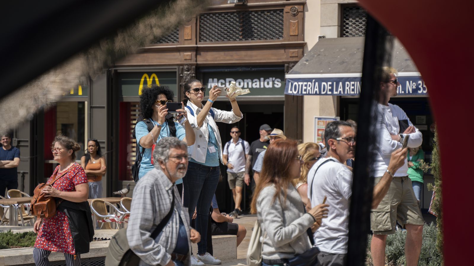 Un grup de turistes, al centre de València