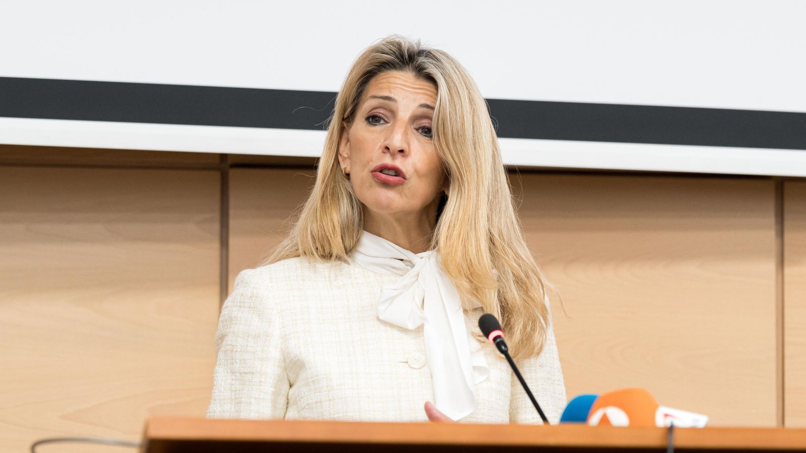 La vicepresidenta i ministra de Treball, Yolanda Díaz