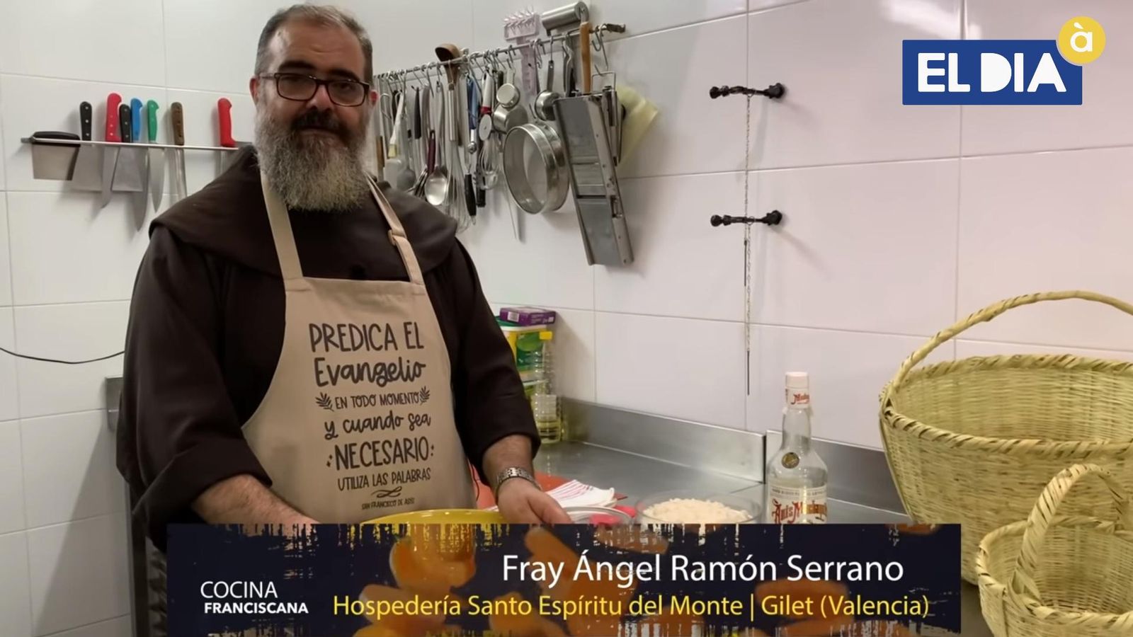 Ángel Ramón Serrano, frare franciscà, cuiner i youtuber