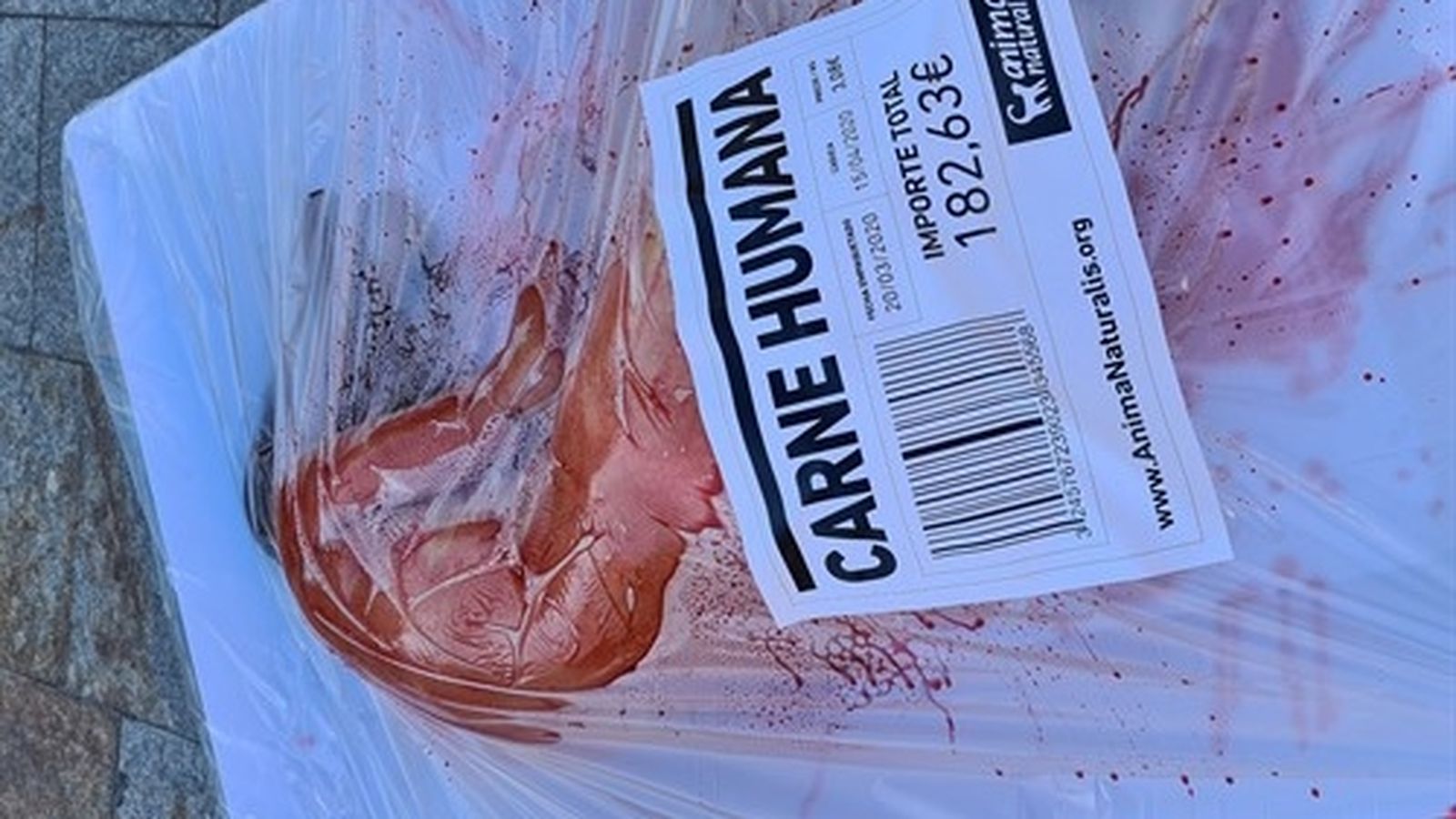 ‘Performance’ del col·lectiu AnimaNaturalis