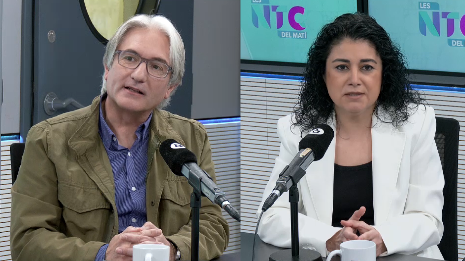 El secretari general d'UGTPV, Tino Calero, i la secretària general de CCOOPV, Ana García
