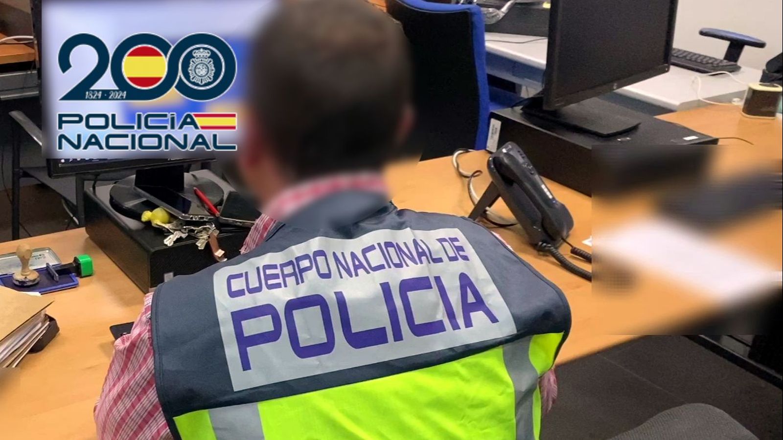 Imatge d'arxiu d'un agent de la Policia Nacional